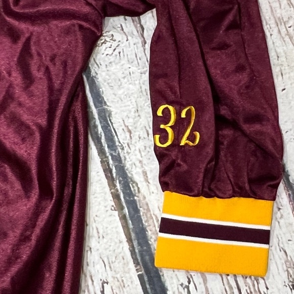 Vintage High School Basketball 1990s Warmup Sports Jersey Button Up - Picture 4 of 7